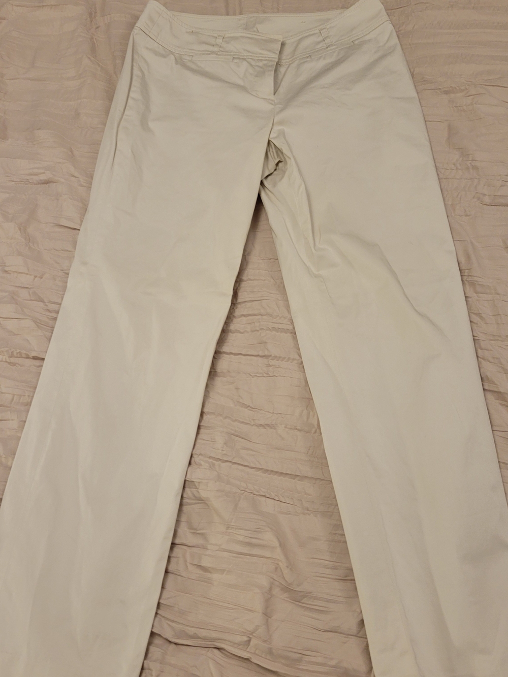 Ann Taylor LOFT Women's Classic Straight Leg Pants - Cream 4P
